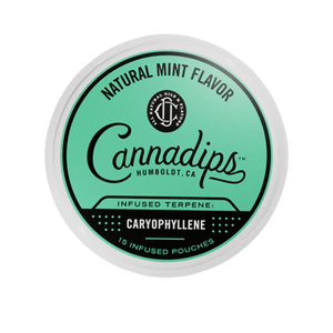 Cannadips Natural Mint Caryophyllene Terpene Snus