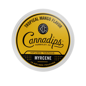 Cannadips Tropical Mango Myrcene Terpene Snus