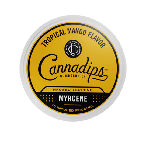 Cannadips Tropical Mango Myrcene Terpene Snus