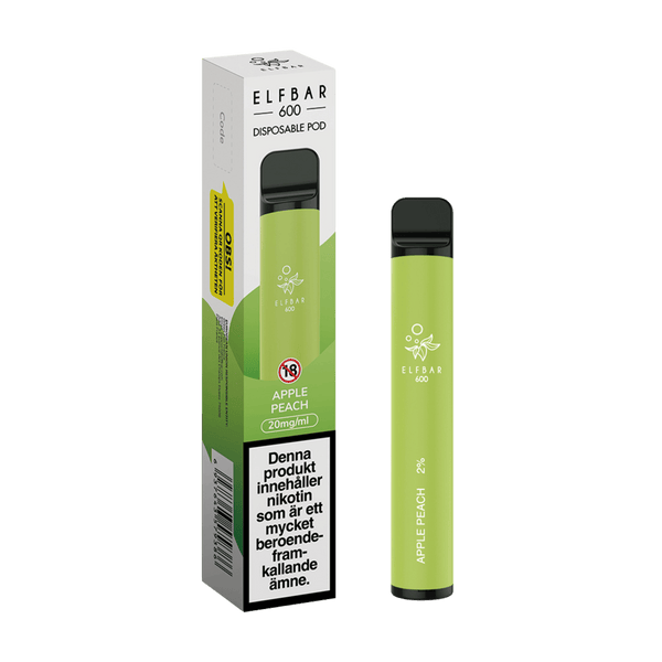 ELF BAR 600 Apple Peach Engångs Vape (600 Puffar)