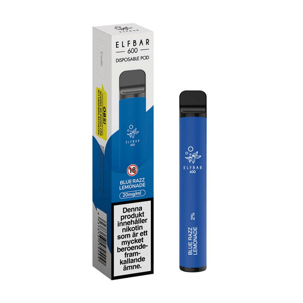 ELF BAR 600 Blue Razz Lemonade Engångs Vape (600 Puffar)