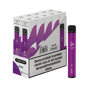 ELF BAR 600 Grape Engångs Vape (600 Puffar)