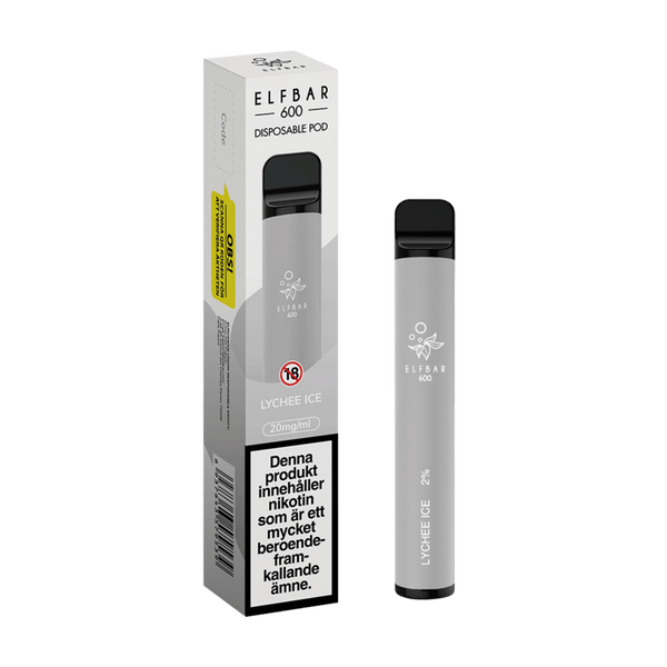 ELF BAR 600 Lychee Ice Engångs Vape (600 Puffar)