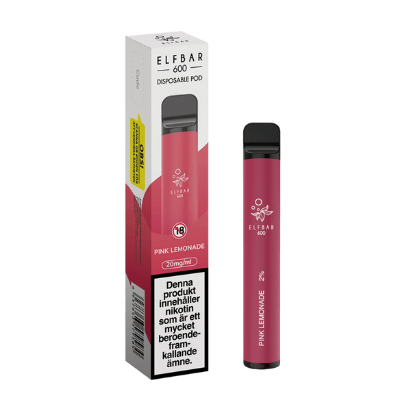 ELF BAR 600 Pink Lemonade Engångs Vape (600 Puffar)