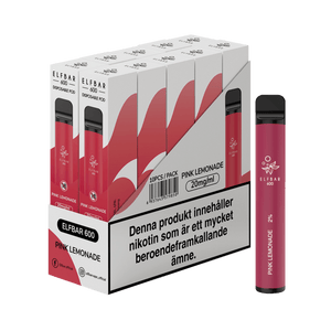 ELF BAR 600 Pink Lemonade Engångs Vape (600 Puffar)