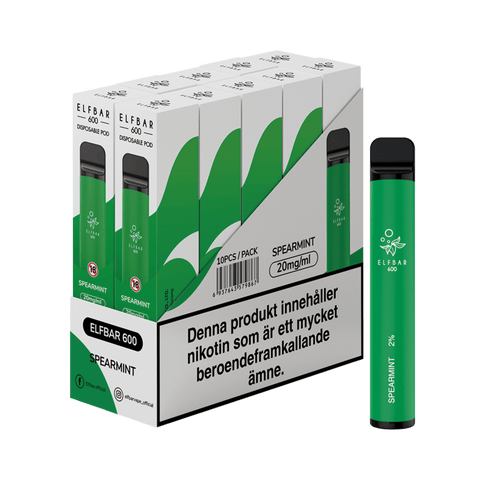 ELF BAR 600 Spearmint Engångs Vape (600 Puffar)