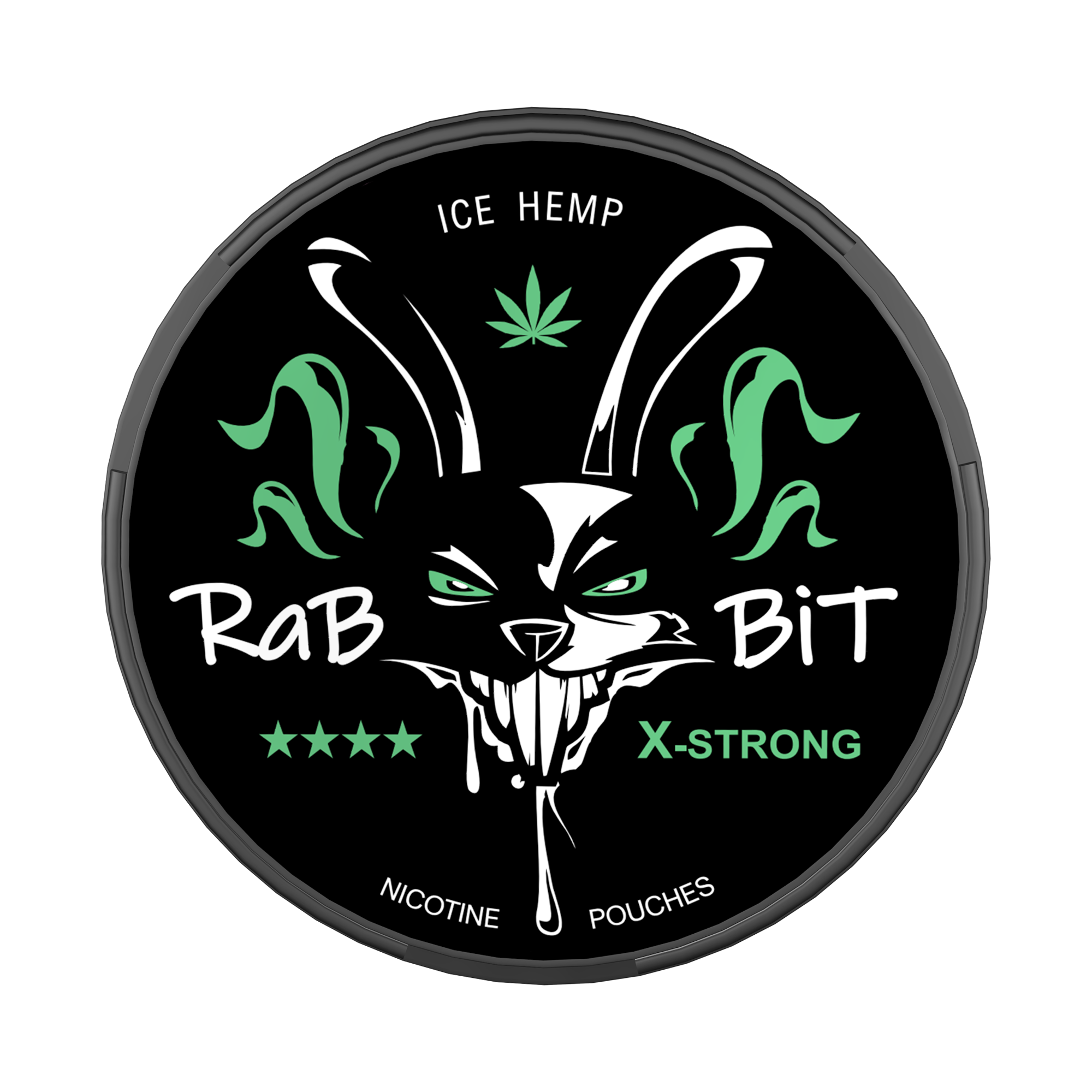 RaBBiT Ice Hemp Slim X-Strong All White Snus