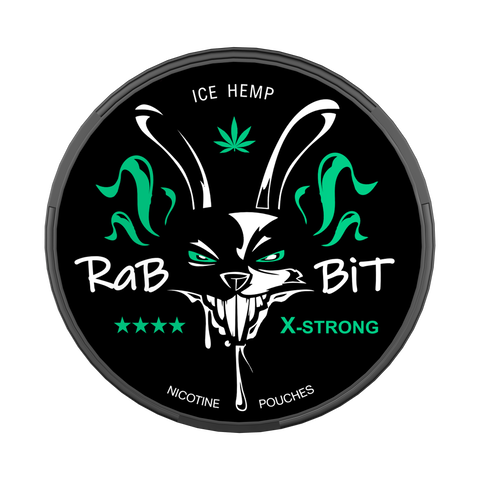 RaBBiT Ice Hemp Slim X-Strong All White Snus