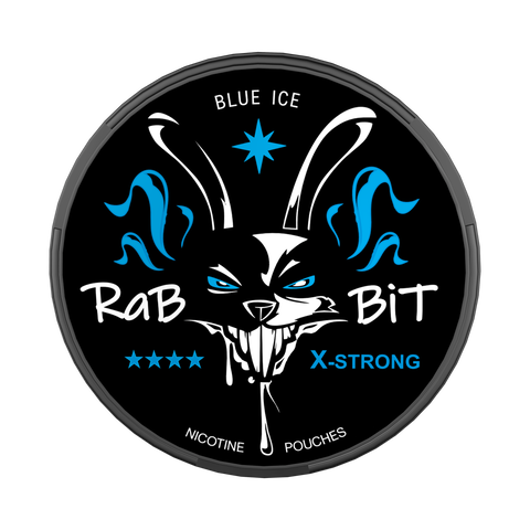 RaBBiT Blue Ice Slim X-Strong All White Snus