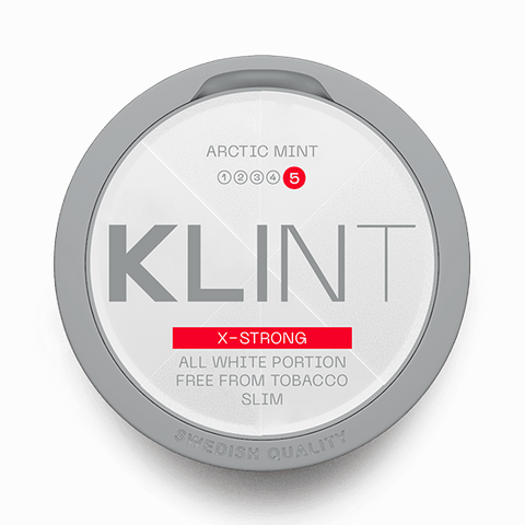 KLINT Artic Mint Slim X-Strong All White Snus