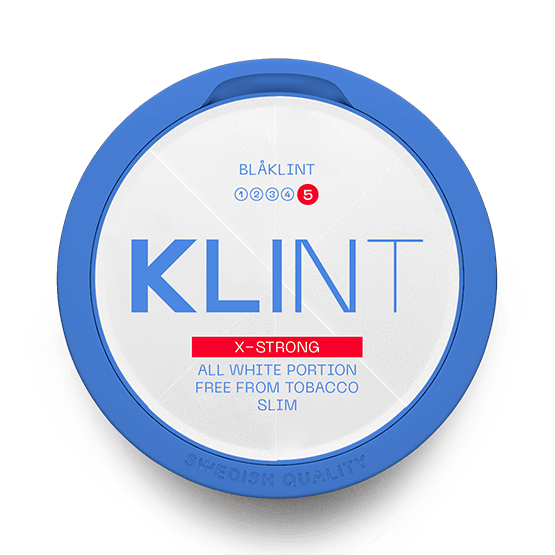 KLINT Blåklint Slim X-Strong All White Snus