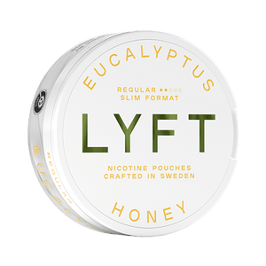 LYFT Eucalyptus Honey Slim Regular All White Snus