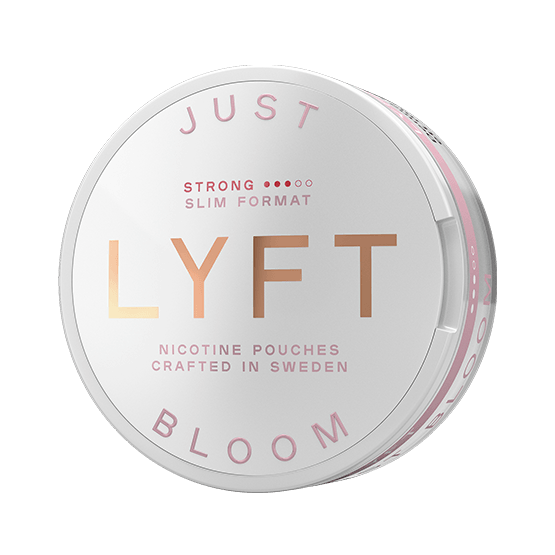 LYFT Just Bloom Strong Slim All White Snus