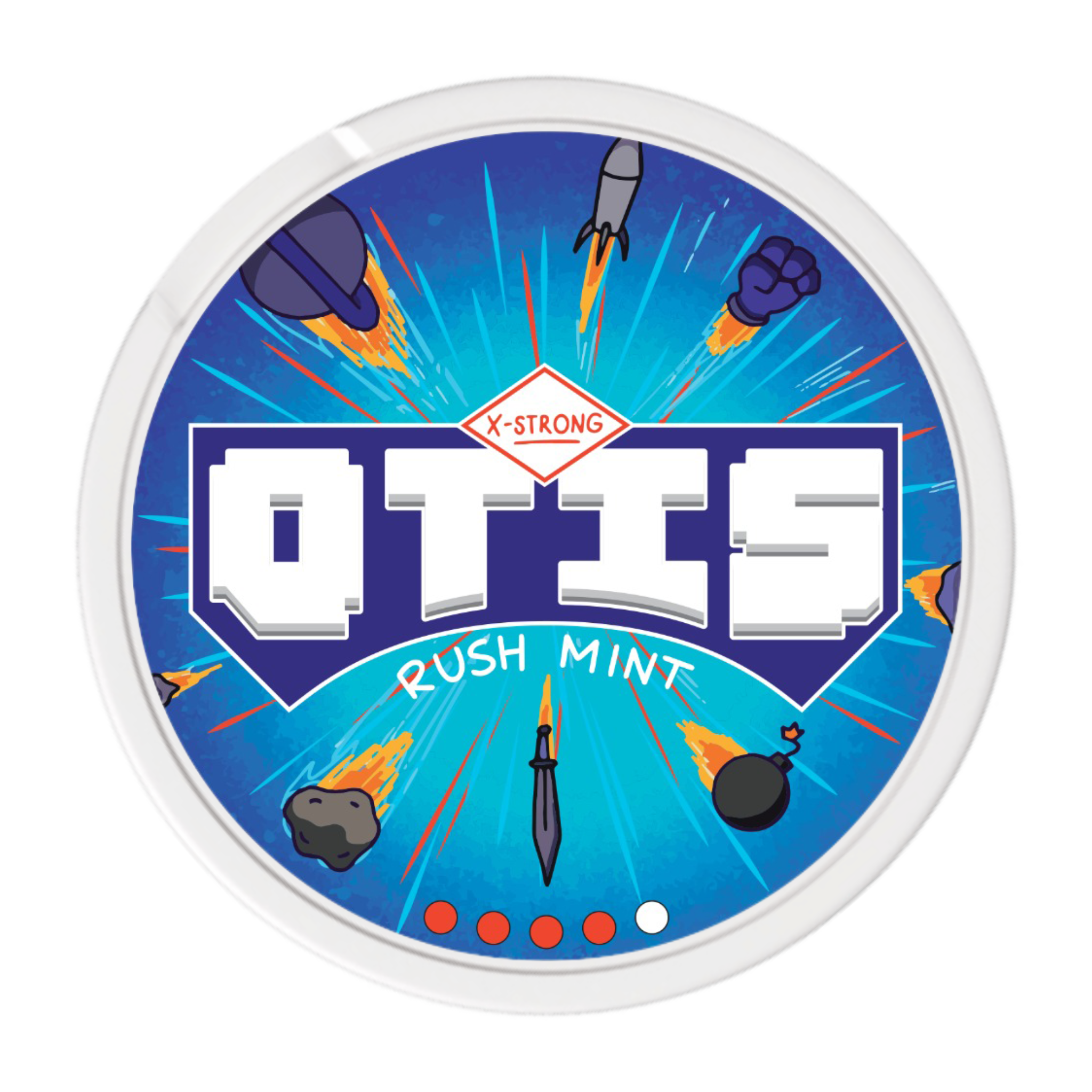 OTIS Rush Mint Slim X-Strong All White Snus