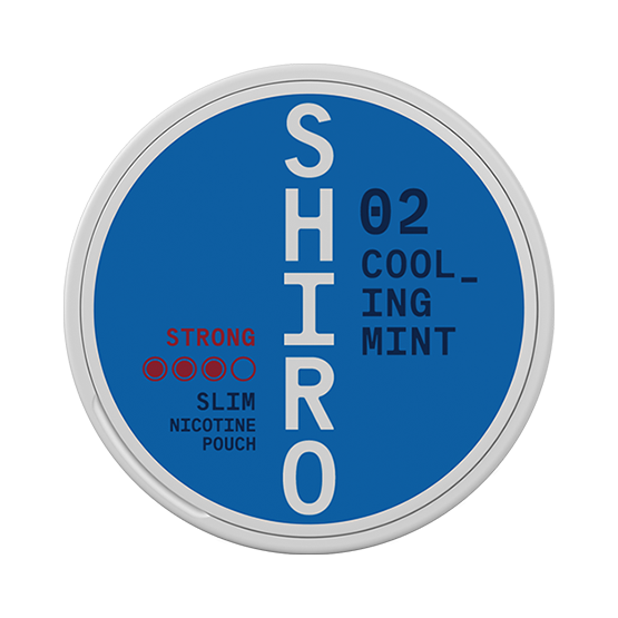 SHIRO 02 Cooling Mint Slim Strong All White Snus