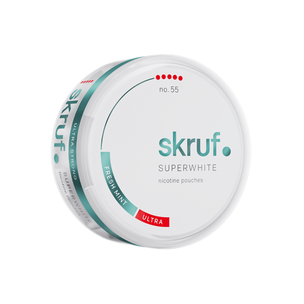 skruf SUPERWHITE no. 55 Fresh Mint Ultra Strong