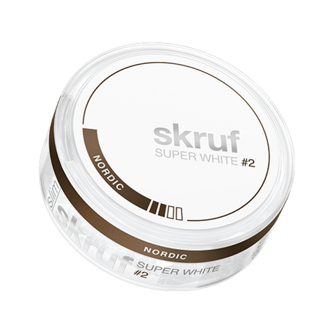 skruf Superwhite No.56 Nordic Liqourice Slim All White Snus