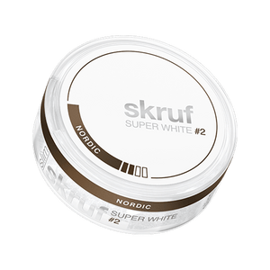 skruf Super White #2 Nordic Slim All White Snus