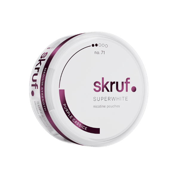 skruf Super White #2 Cassice Slim All White Snus