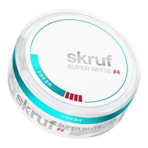 skruf Super White #4 Fresh Slim All White Snus