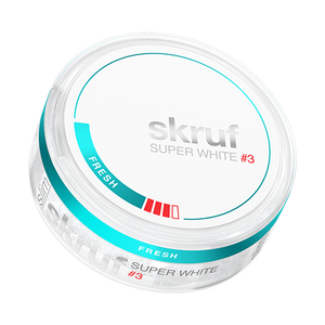 skruf Super White #3 Fresh Slim All White Snus