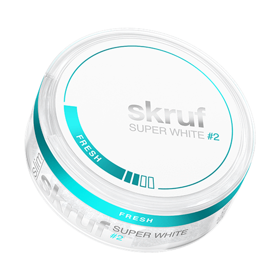 skruf Super White #2 Fresh Slim All White Snus