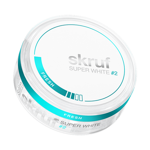 skruf Super White #2 Fresh Slim All White Snus