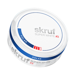 skruf Super White #3 Polar Slim All White Snus