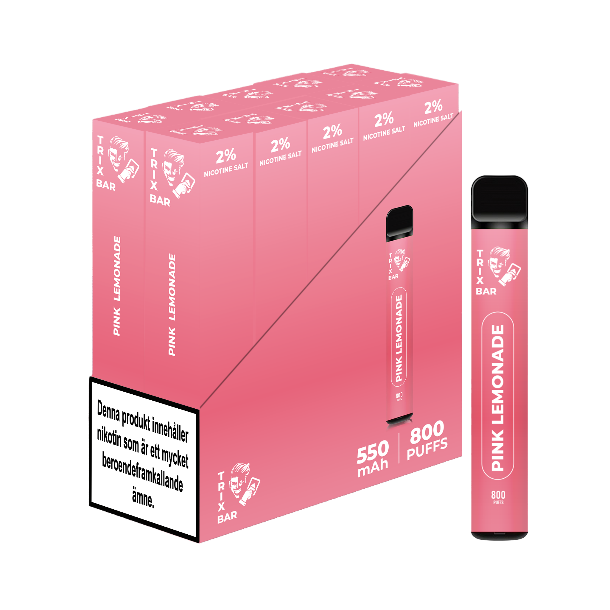 Trix Bar 800 Pink Lemonade Engångs Vape