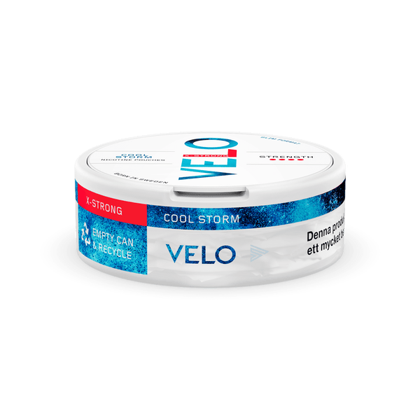 VELO Cool Storm Slim X-Strong All White Snus