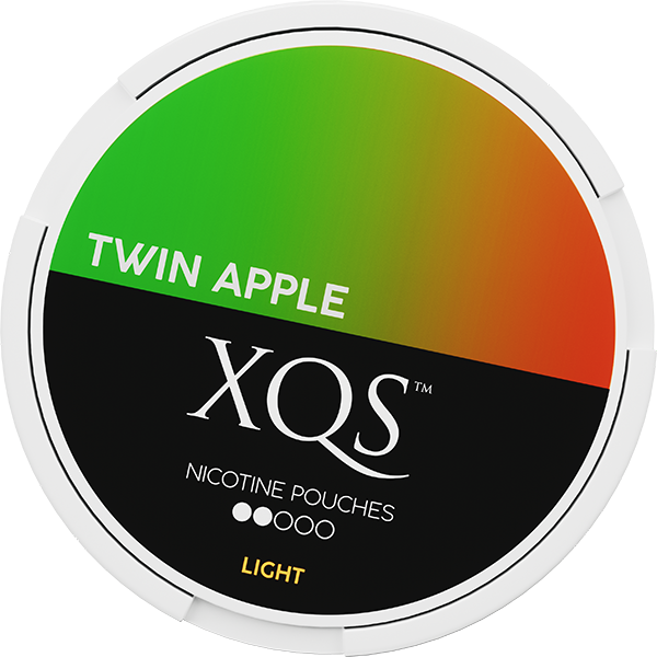 XQS Twin Apple Light All White Snus