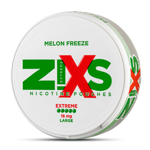 ZiXS Melon Freeze Large Extreme All White Snus