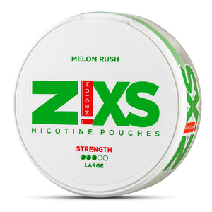 ZiXS Melon Rush Large Strong All White Snus