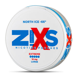 ZiXS North Ice -66° Large Extreme All White Snus