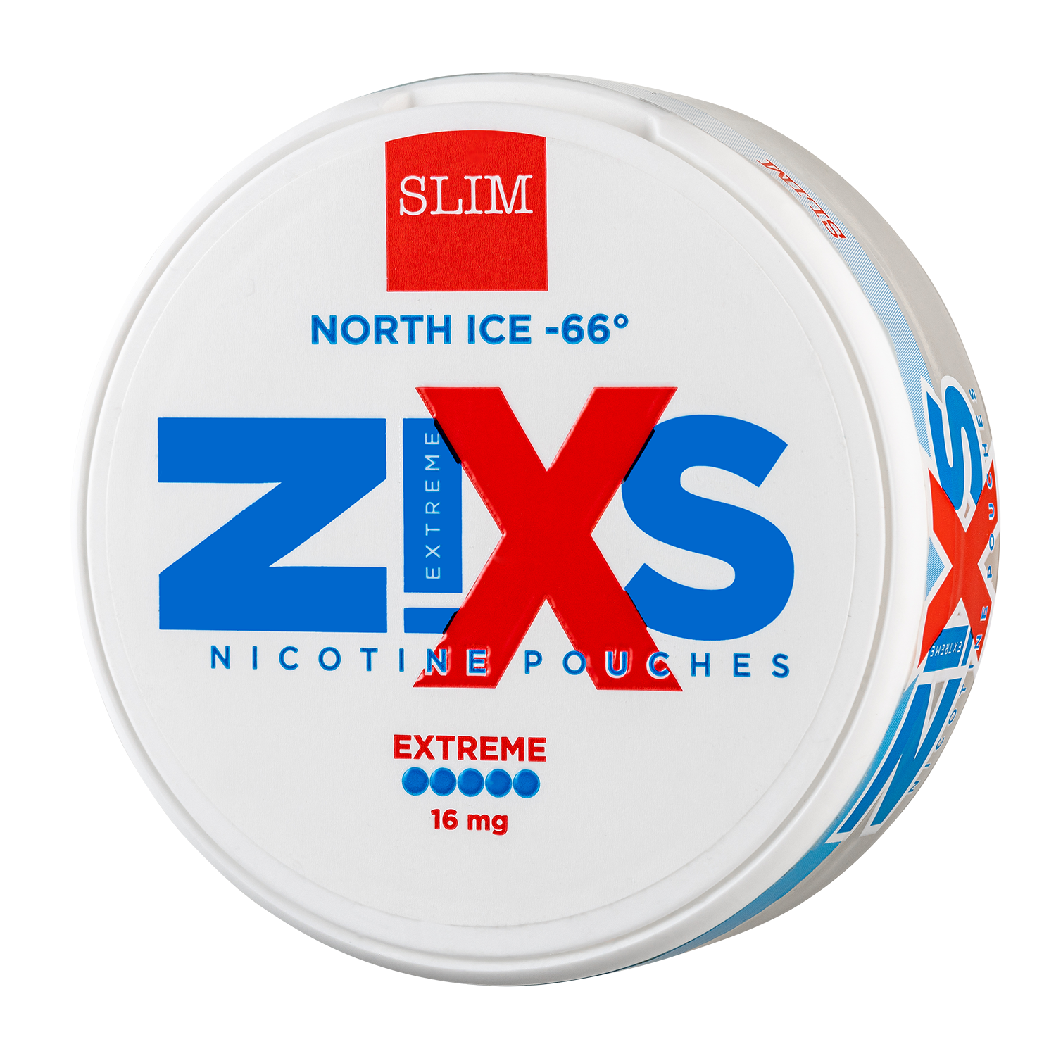 ZiXS North Ice -66° Slim Extreme All White Snus